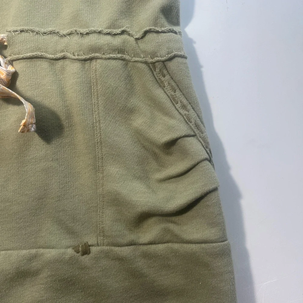 Free People Olive and Charcoal Sleeveless Hoodie - Picture 4 of 8